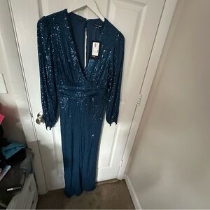 Blue Sparkly Jumpsuit